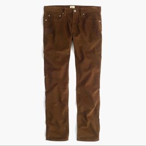 J Crew mens 770 straight corduroy pants dark brown